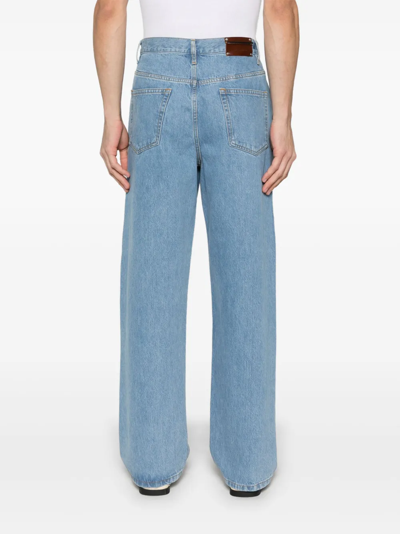 DRIES VAN NOTEN - Men Straight Leg Button Fly Jean