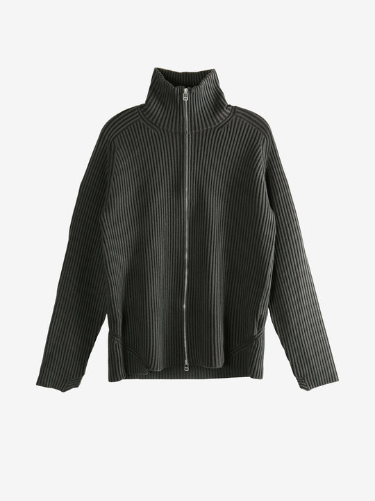 Black knitwear, front view