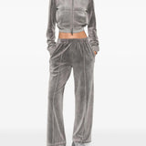 Grey pants, full body view