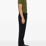 Green top, full body view
