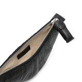 Black accessories, front view