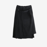 YOHJI YAMAMOTO - Women R Pleats Double Layered Skirt