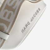 Close up of white bag, showing texture of the polyuerthane fabric