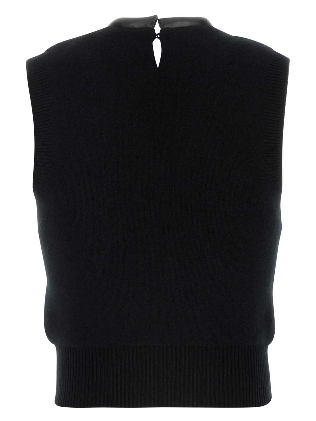 ALEXANDER WANG - Women Leather Tubular V-Neck Vest