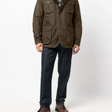 Green jacket, full body view