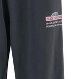 Close up of Black pants, showing texture of the 100% cotton fabric