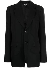 COMME DES GARCONS BLACK wool gabardine jacket