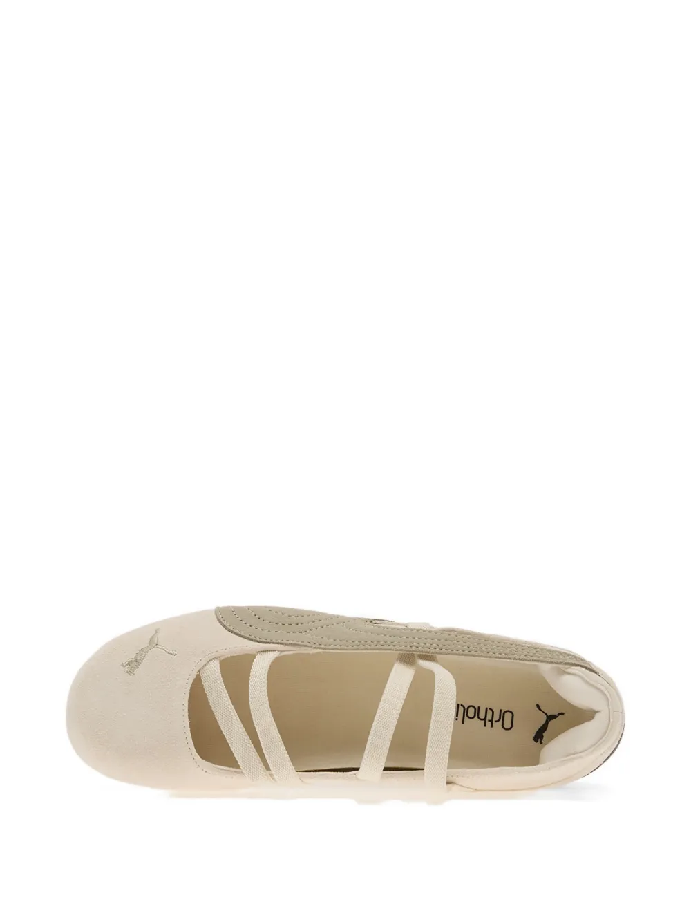 white flats,top view