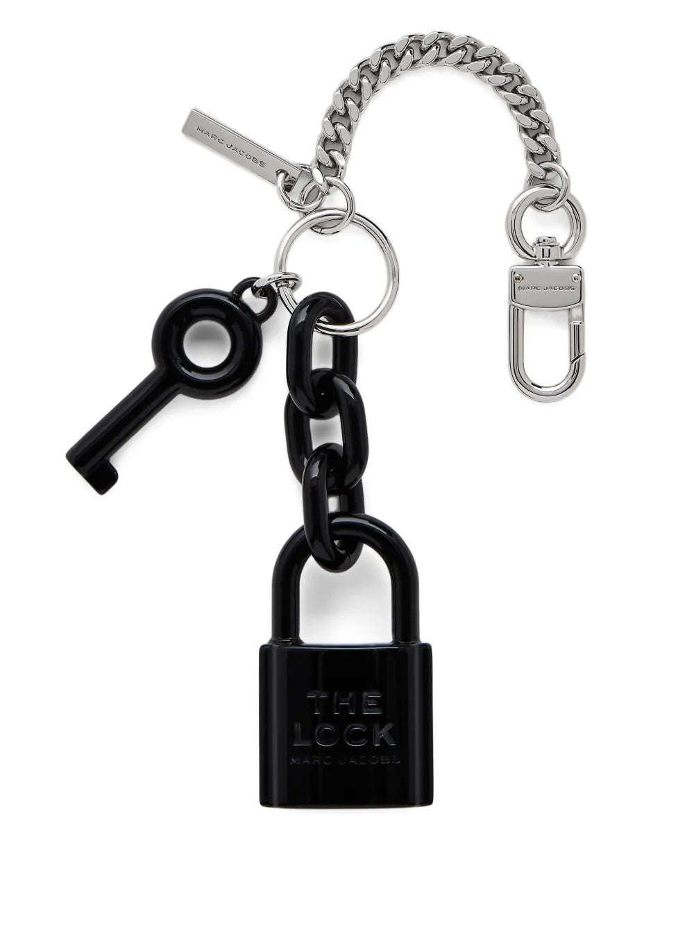 Black accessories, front view