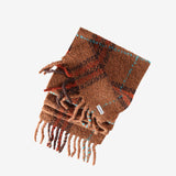 Brown scarves, side view