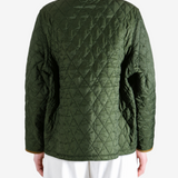 Green jacket, full body view