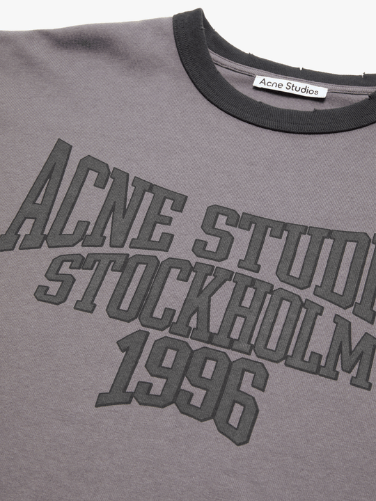 Close up of Grey t-shirt, showing texture of the 100% cotton fabric