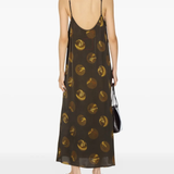 Brown dresses, full body view