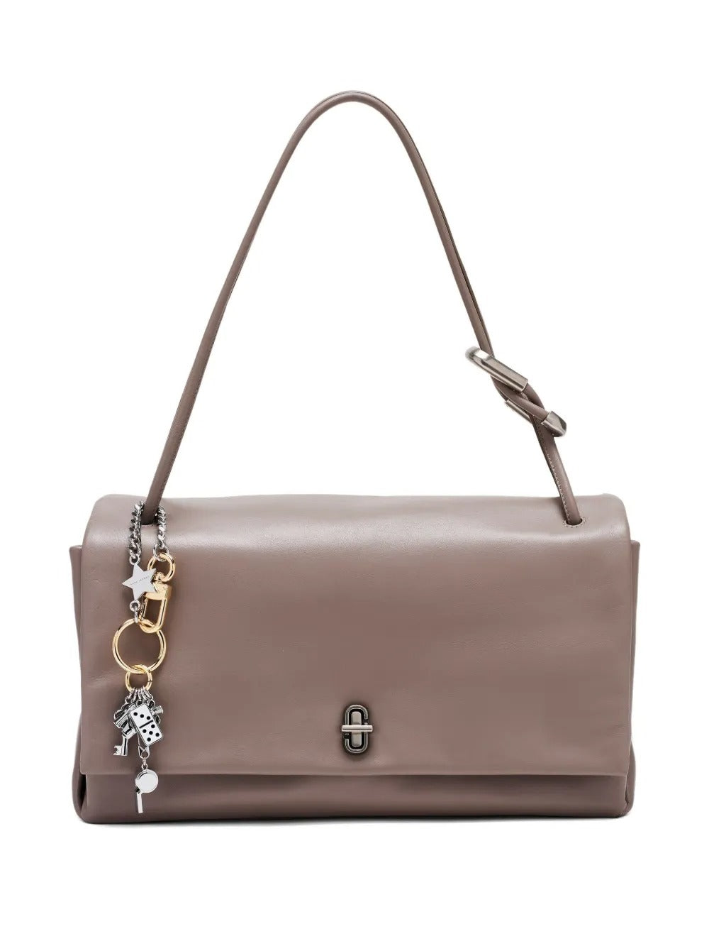 Tan bag, front view
