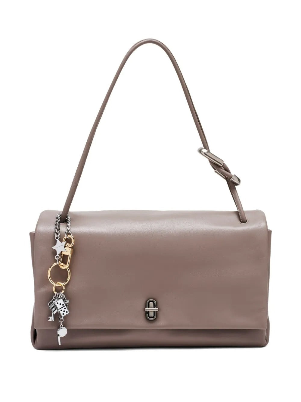 Tan bag, front view