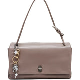 Tan bag, front view