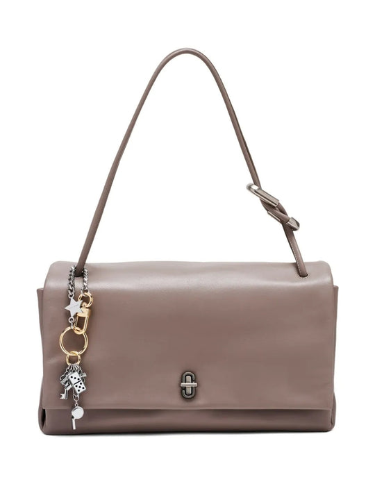 Tan bag, front view