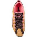 Tan shoes, front view