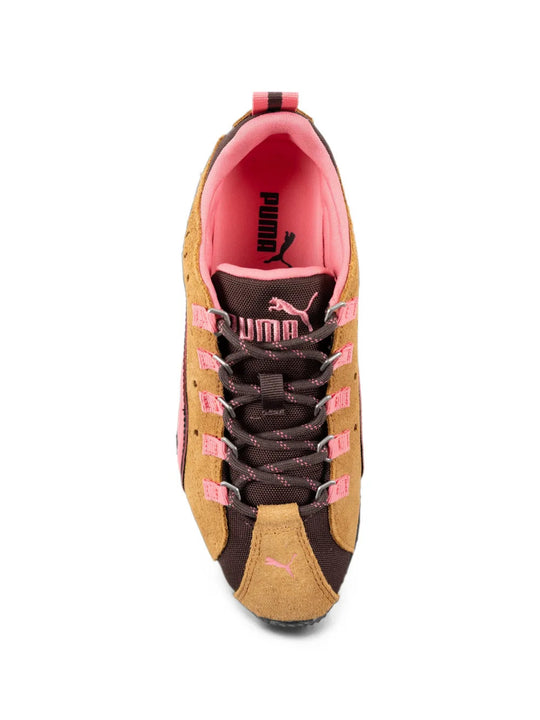 Tan shoes, front view