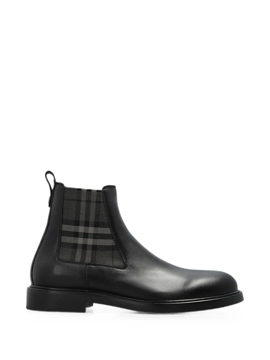 Black boots, side view
