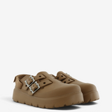 Brown shoes, front view