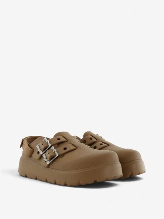 Brown shoes, front view