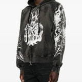 THUG CLUB - Men Six Riding Skull Zip-Up Hoodie