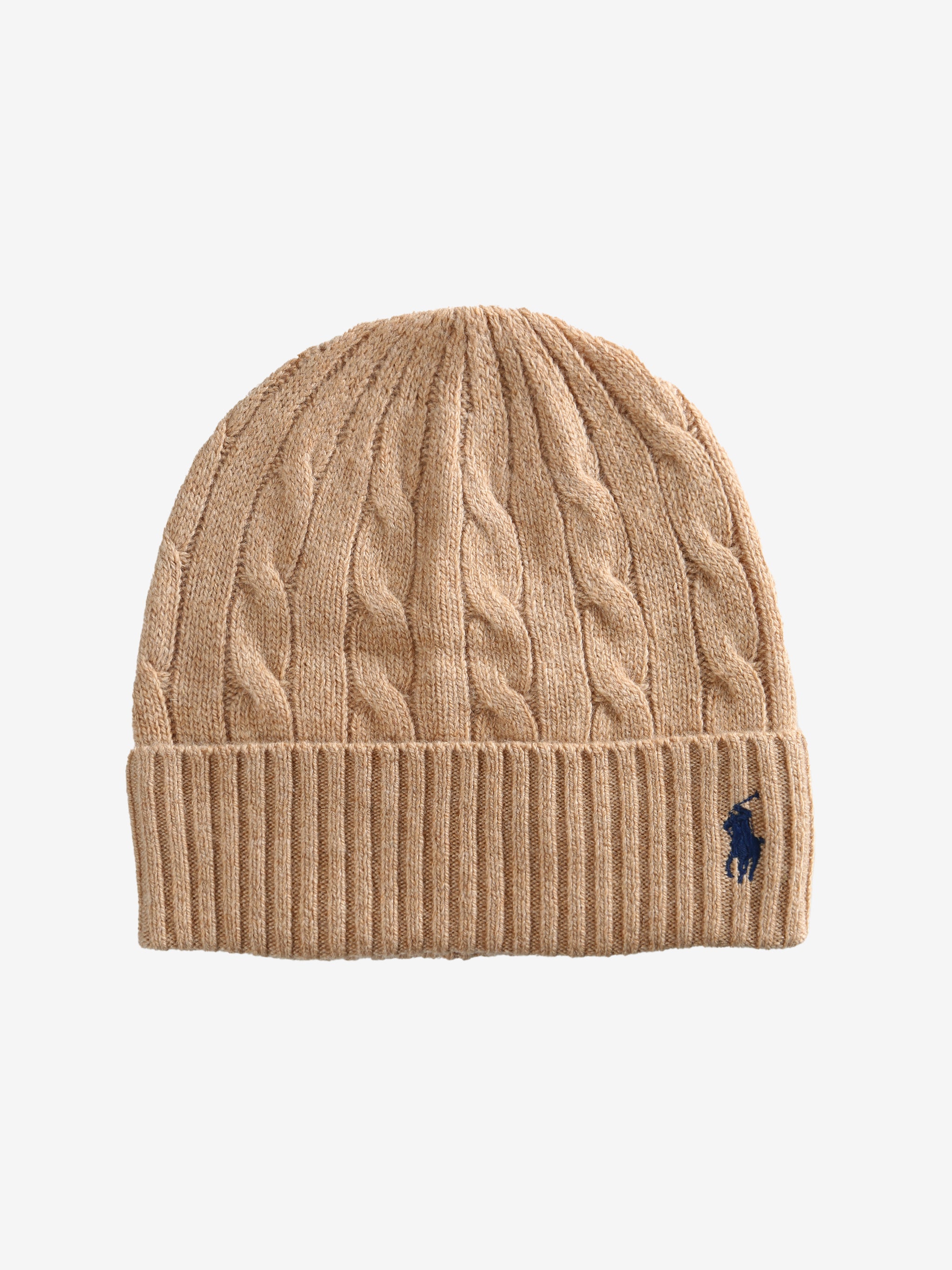 Tan hats, front view