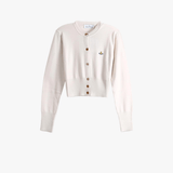 Tan knitwear, front view