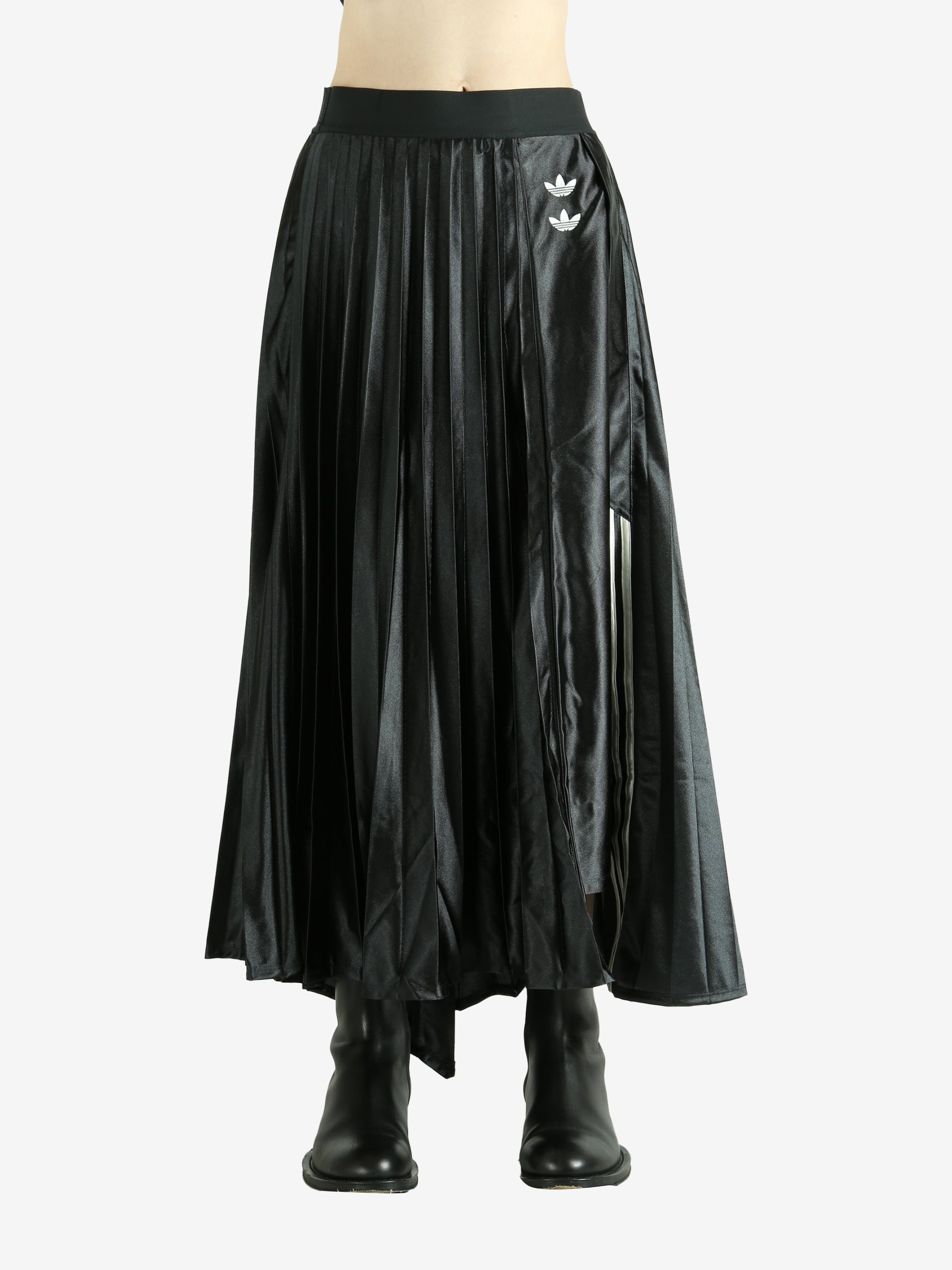 Black skirt worn by a person, showing the skirt's fit