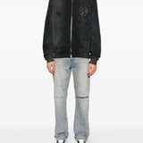 Blue jeans, full body view