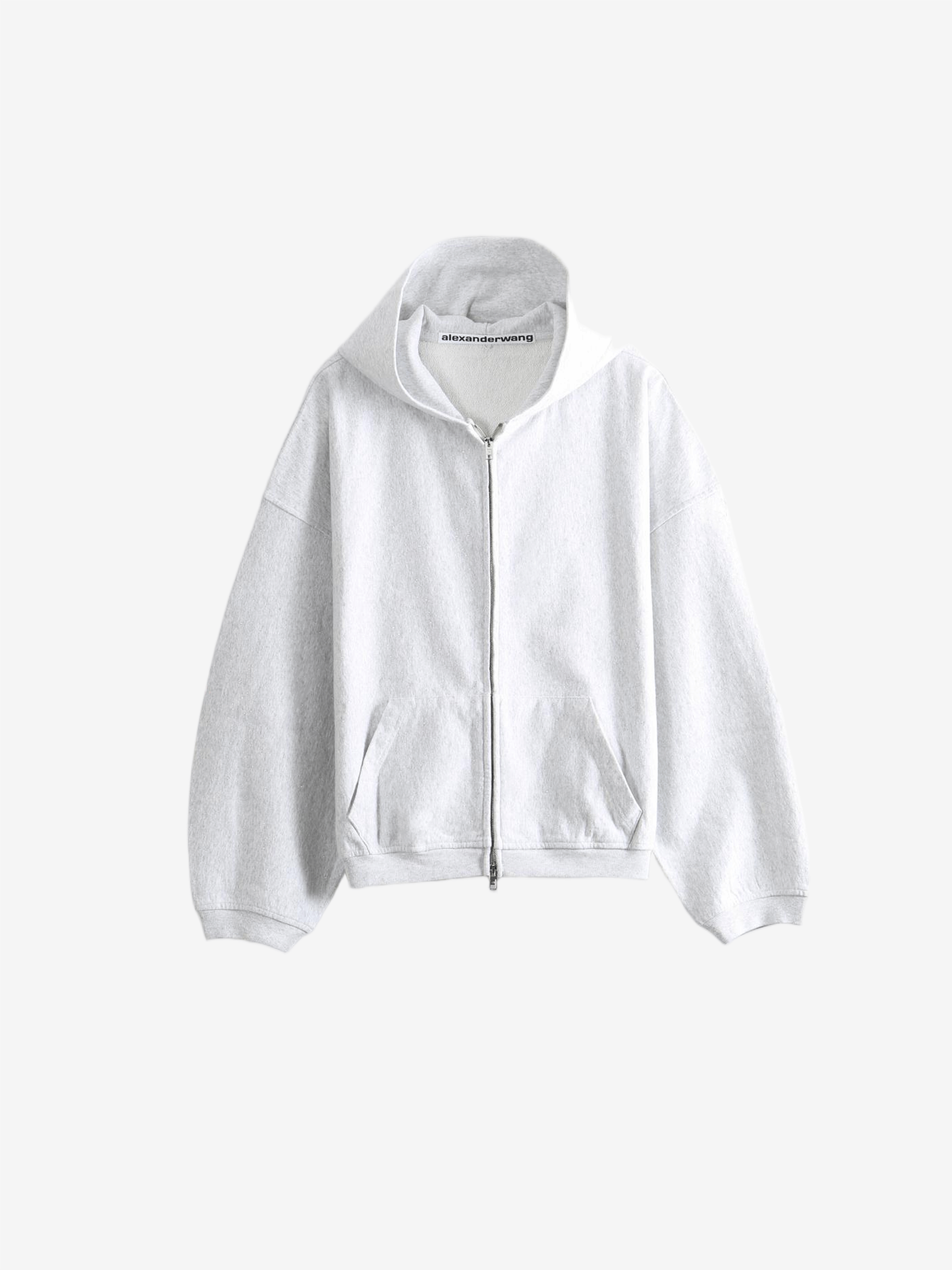 Grey hoodie, front view
