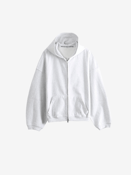 Grey hoodie, front view