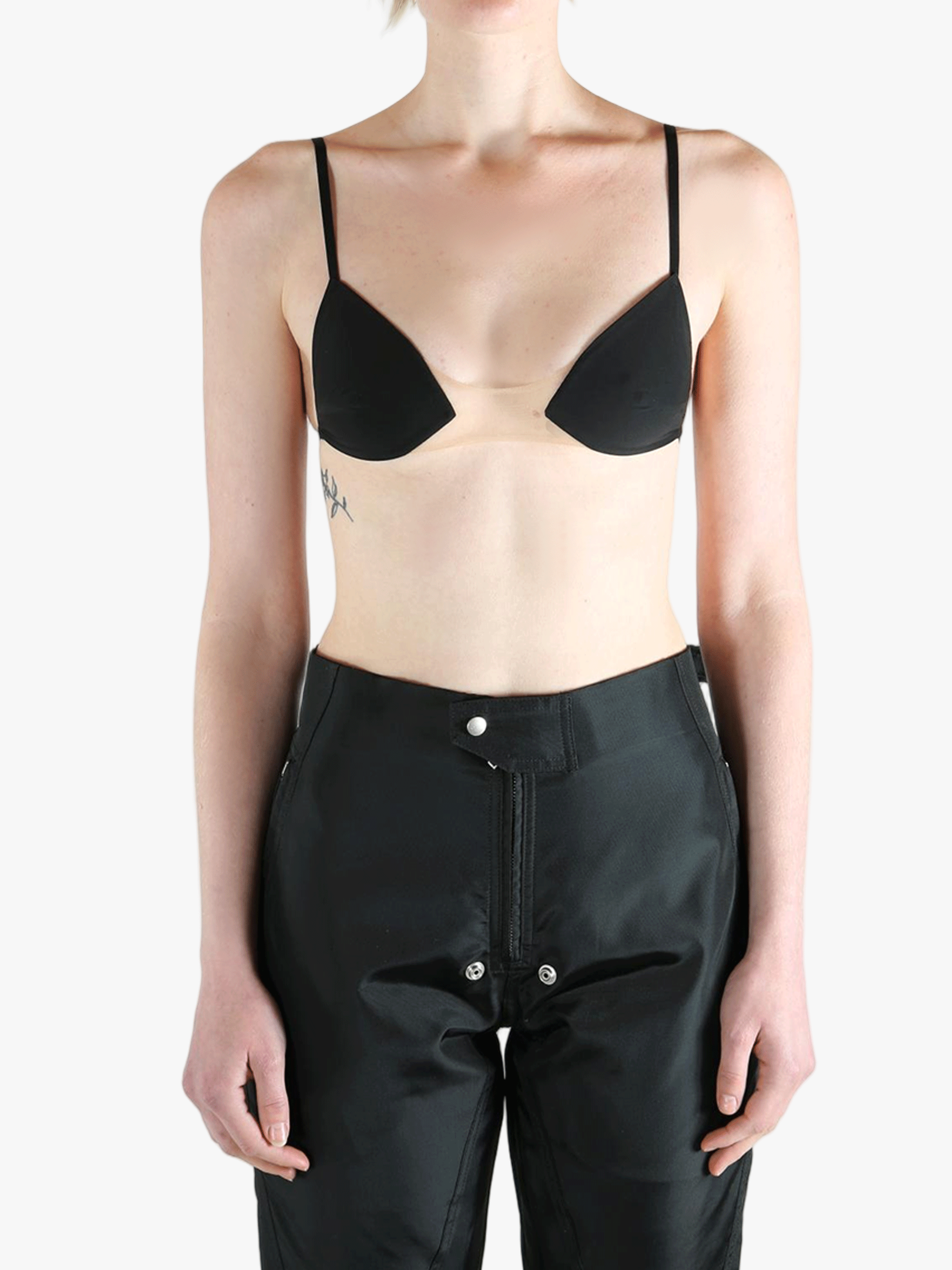 Black activewear worn by a person, showing the activewear's fit