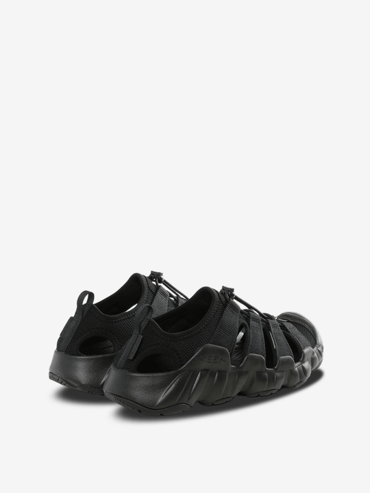 Black sandals, side view