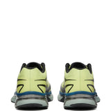 Yellow sneakers, back view