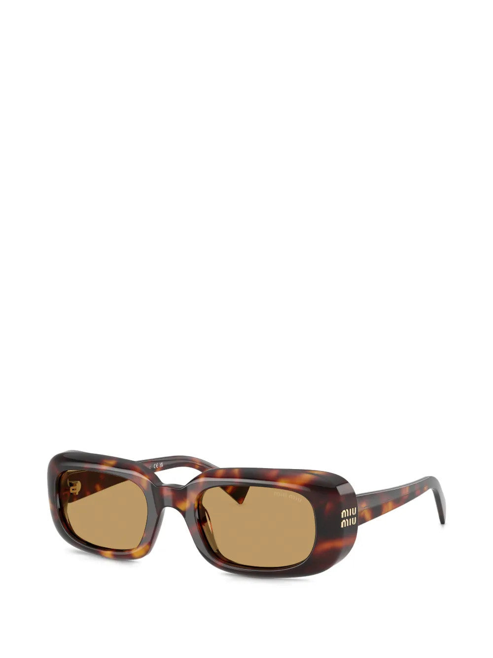 Brown eyewear, front view