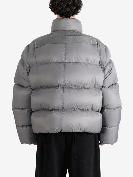 Grey jacket, full body view