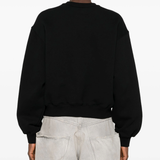 ALEXANDER WANG - Women Puff Paint Logo Essential Terry Crew Sweatshirt