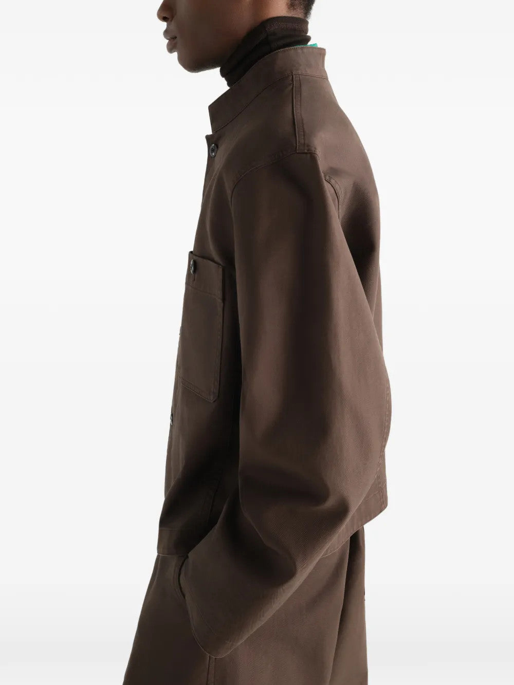 Brown jacket, front view