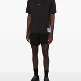 Black t-shirt, full body view