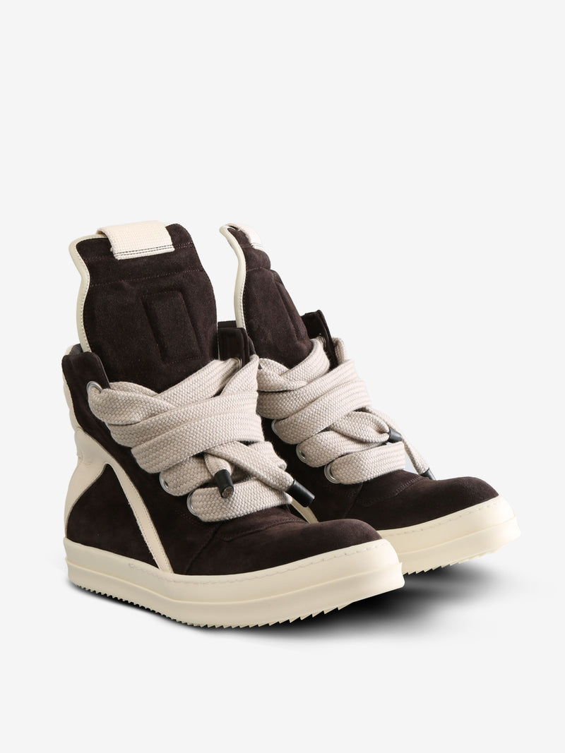 RICK OWENS - Men Scarpe In Pelle Jumbolaced Geobasket