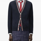 Navy knitwear, front view