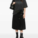 Black t-shirt, front view