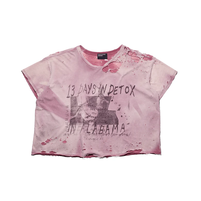 Purple t-shirt, front view
