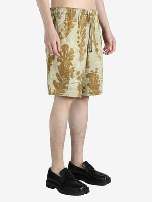 DRIES VAN NOTEN - Men Brushed Prints Summer Shorts