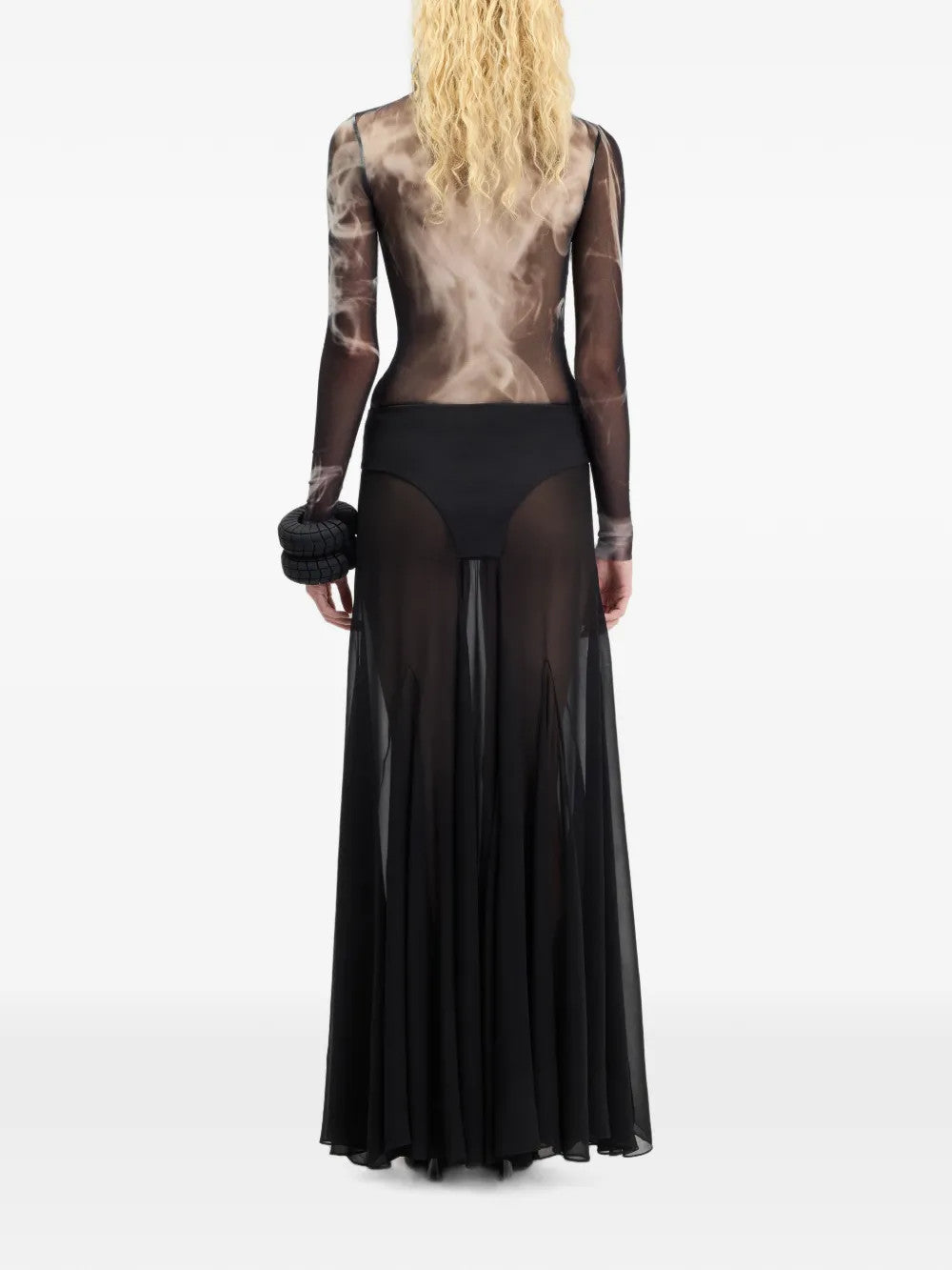 Black top, full body view