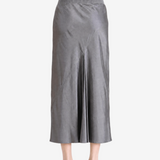 Grey skirt, full body view