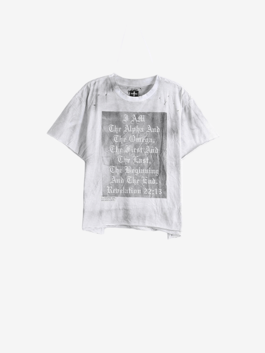 White t-shirt, front view
