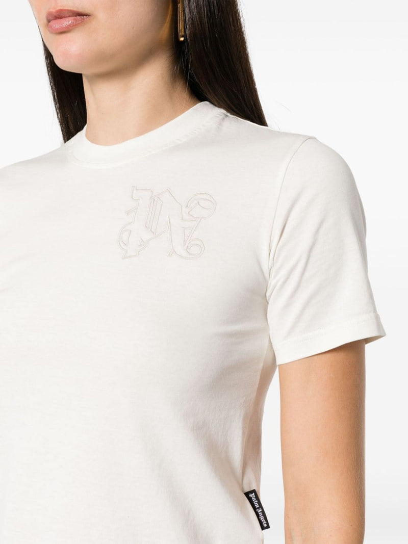 PALM ANGELS Women Monogram Fitted Tee